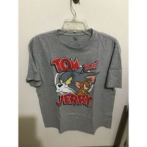 Tom‎ & Jerry Cartoon Graphic T-Shirt, Size L, Gray